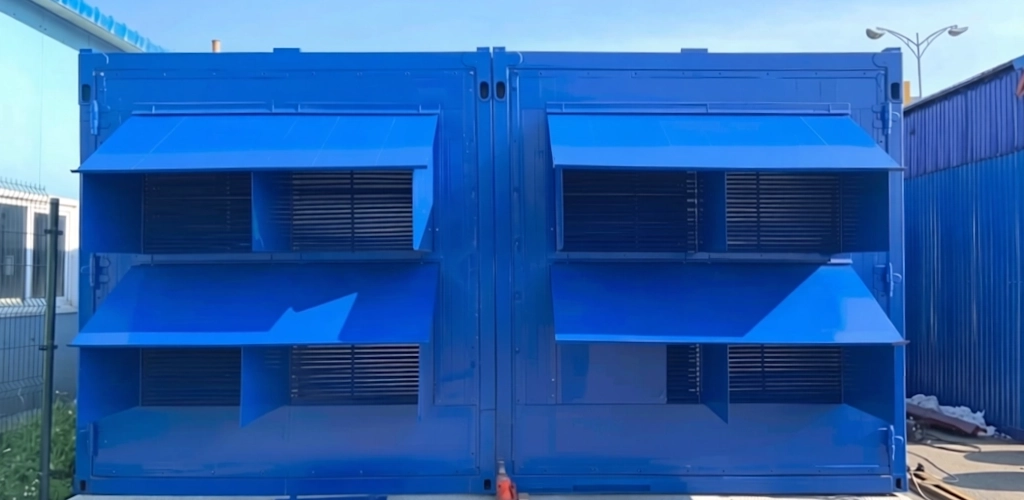 Модульная конструкция для размещения ДГУ Модульная конструкция для размещения двух ДГУ 1350 кВт двигатель Yuchai