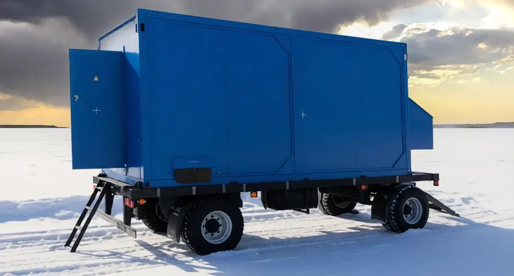 Передвижная контейнерная ДГУ на прицепе Передвижная контейнерная электростанция мощность 600 кВт на прицепе