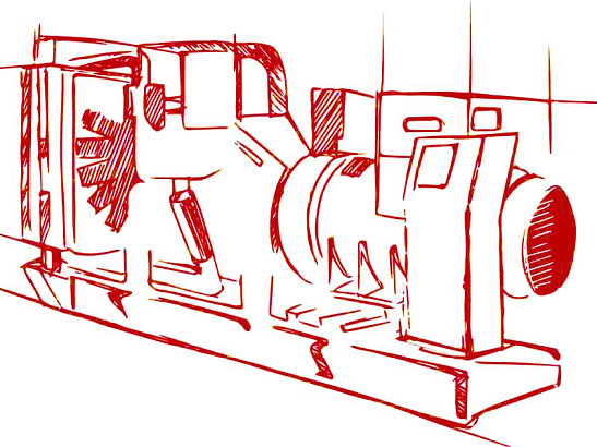 Высоковольтная ДГУ 2600 кВт 10,5 кВ двигатель Baudouin